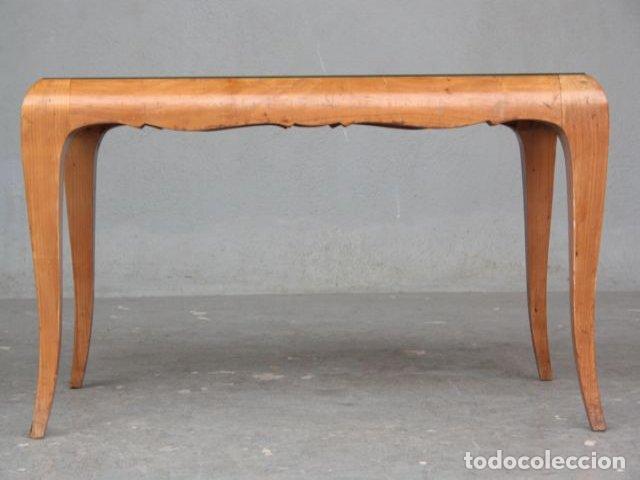 Antig&uuml;edades: Table basse marquet&eacute;e en &eacute;rable 1940 - Foto 3