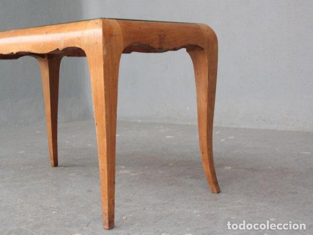 Antig&uuml;edades: Table basse marquet&eacute;e en &eacute;rable 1940 - Foto 4