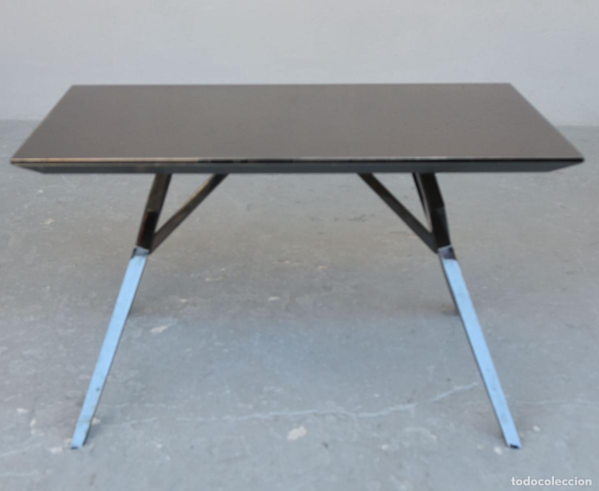 Antig&uuml;edades: Table basse m&eacute;tal chrom&eacute; - Foto 2