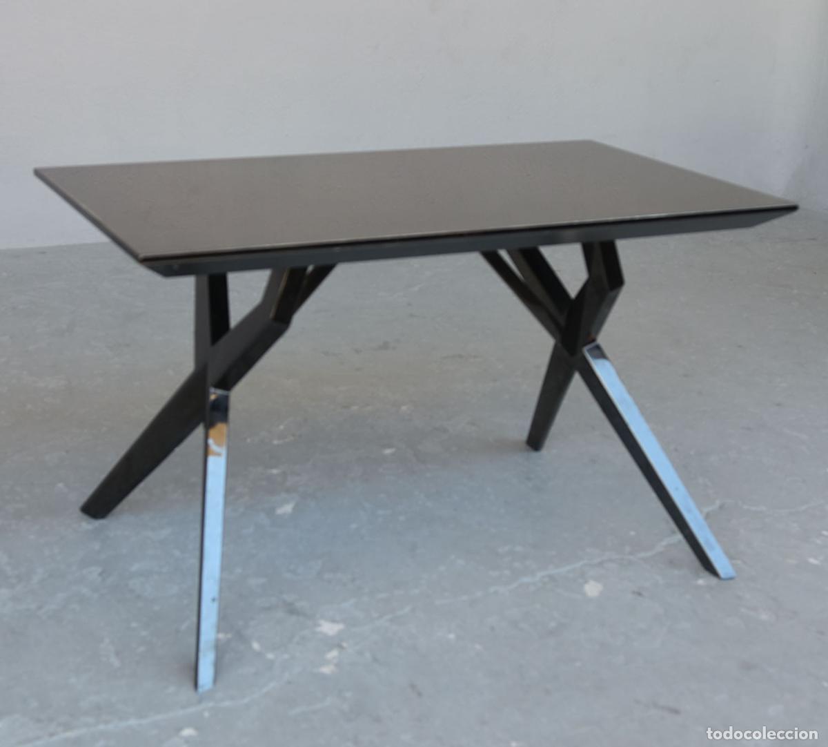 Antig&uuml;edades: Table basse m&eacute;tal chrom&eacute; - Foto 3