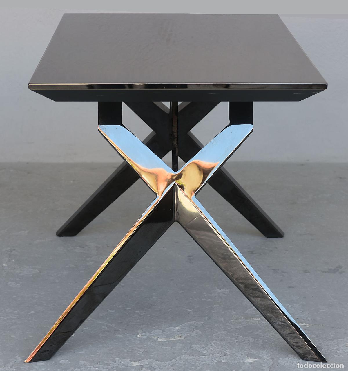 Antig&uuml;edades: Table basse m&eacute;tal chrom&eacute; - Foto 5