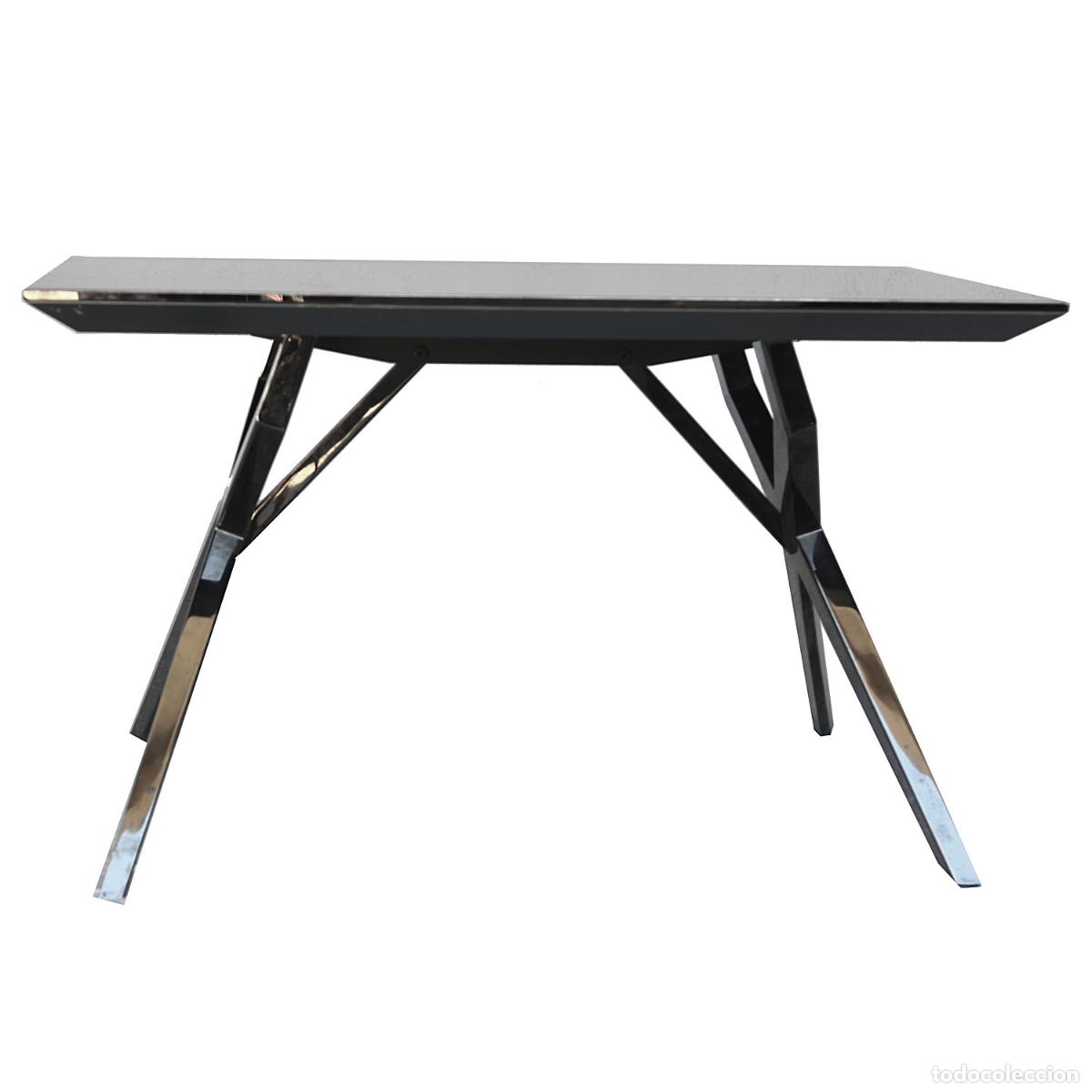 Antig&uuml;edades: Table basse m&eacute;tal chrom&eacute; - Foto 1