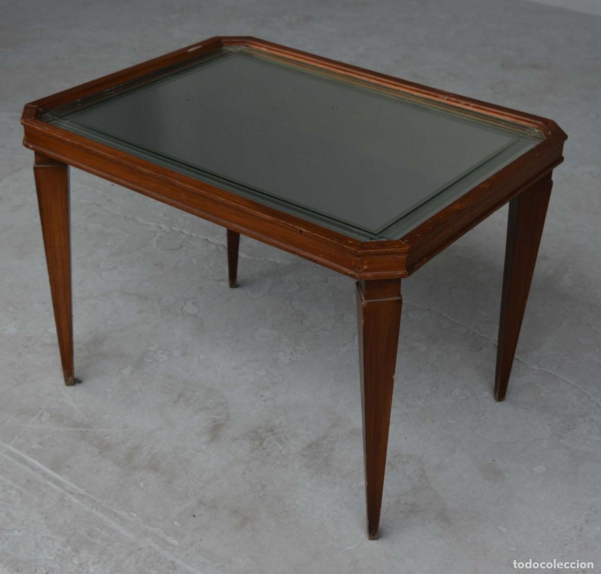 Antig&uuml;edades: Table basse rectangle ann&eacute;es 40 miroir et acajou - Foto 2