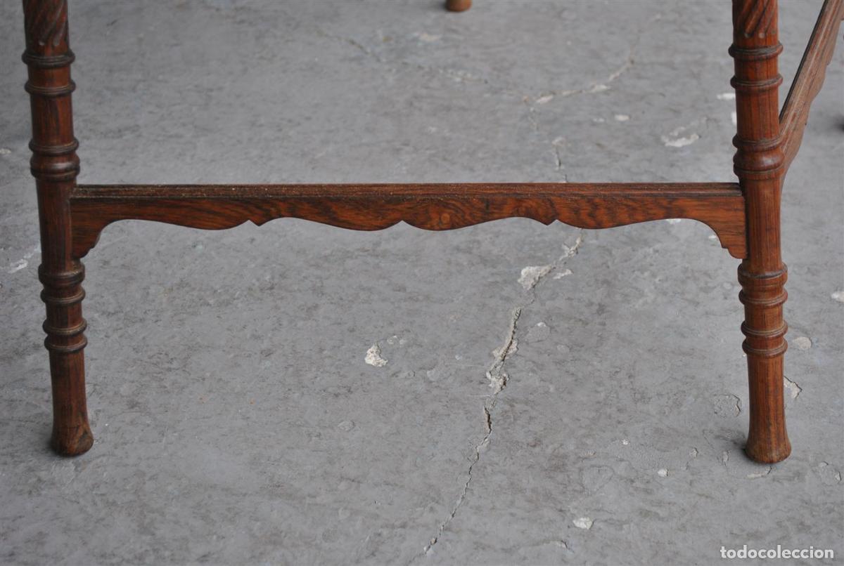 Antig&uuml;edades: Table dappoint d&eacute;poque XIX&egrave;me en palissandre massif et incrustations - Foto 7
