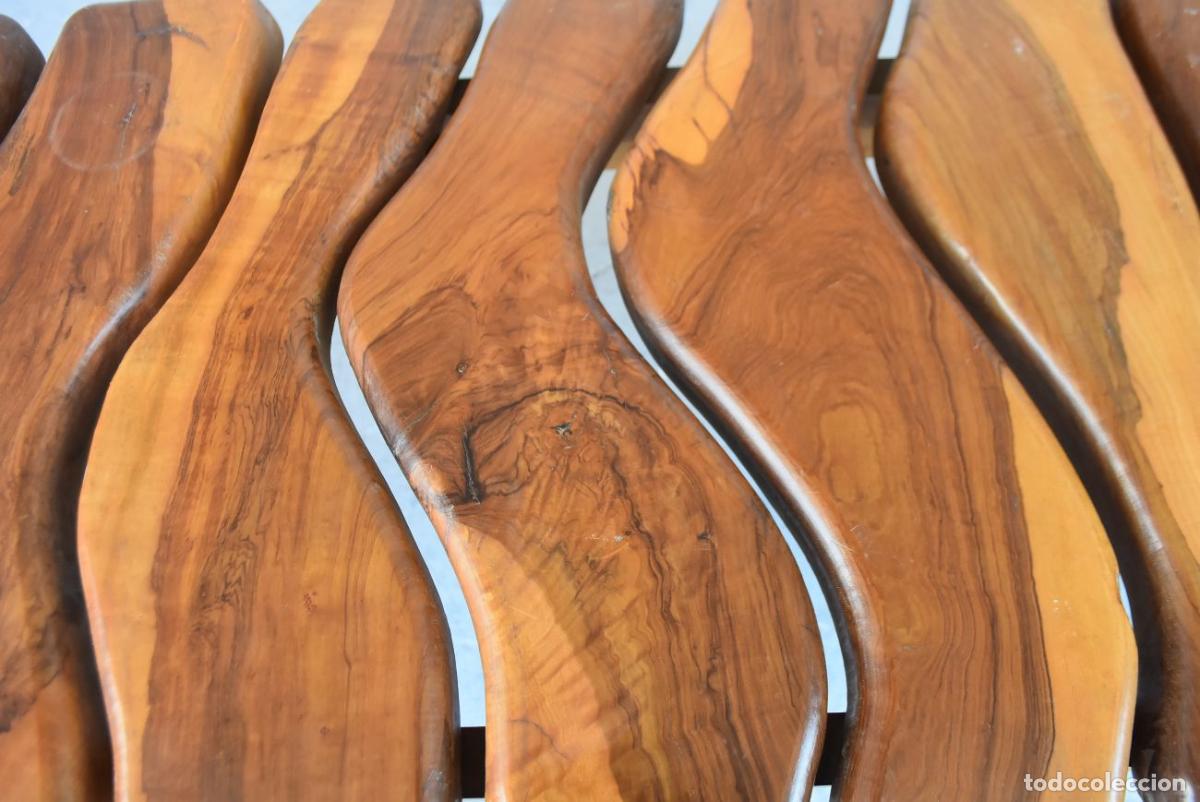 Antig&uuml;edades: Table basse Brutaliste forme libre en olivier - Foto 5