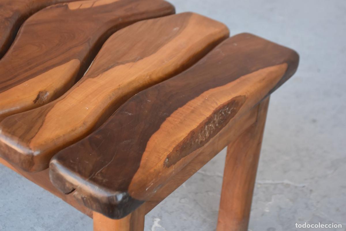 Antig&uuml;edades: Table basse Brutaliste forme libre en olivier - Foto 9