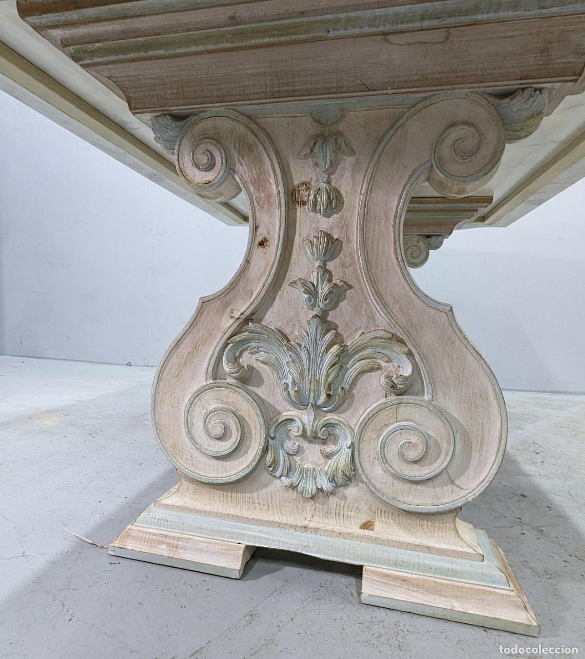 Antig&uuml;edades: Table de milieu en marbre et Scagliola - Foto 5