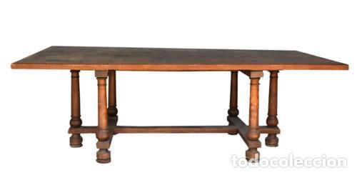 Antig&uuml;edades: Table de monast&egrave;re d&eacute;poque XIX&egrave;me en ch&acirc;taignier - Foto 1