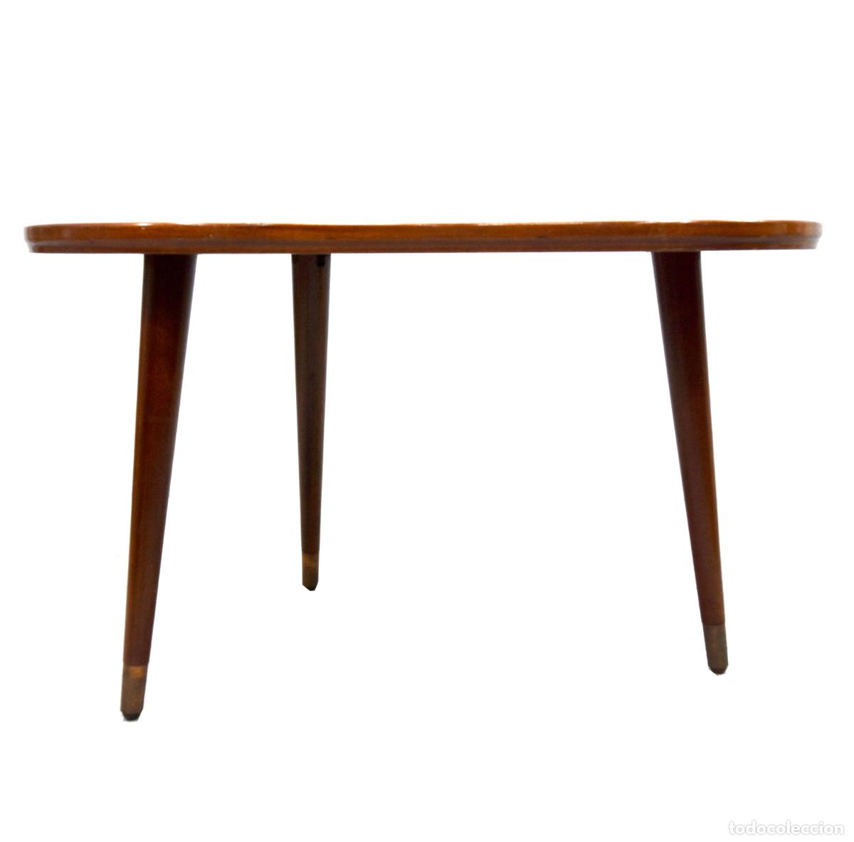 Antig&uuml;edades: Table basse forme haricot scandinave en palissandre 1960 - Foto 1
