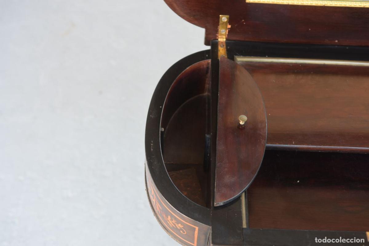 Antig&uuml;edades: Table coiffeuse Napol&eacute;on III marquet&eacute;e XIX&egrave;me - Foto 8