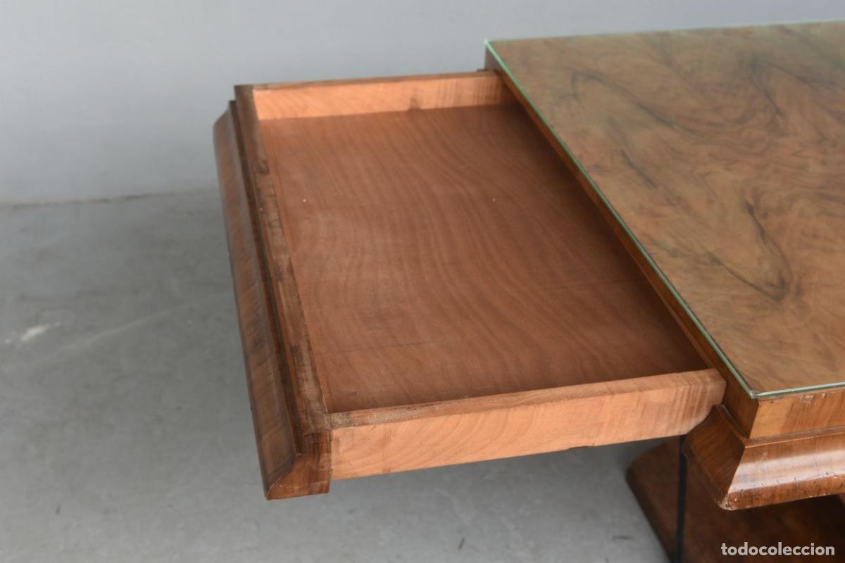 Antig&uuml;edades: Table de salle &agrave; manger 1940 en noyer - Foto 6