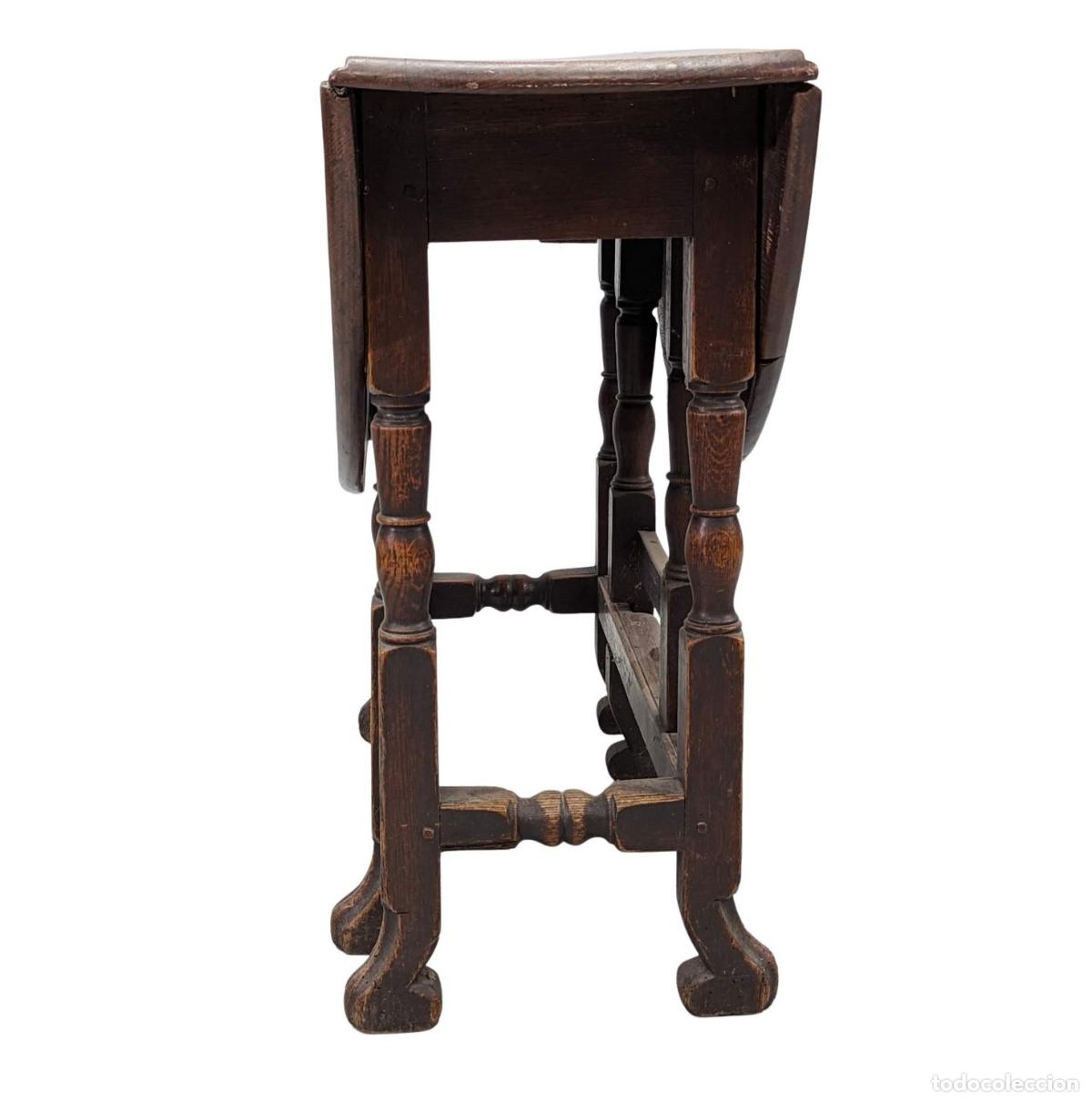 Antig&uuml;edades: Table gateleg en ch&ecirc;ne d&eacute;poque XVIII&egrave;me - Foto 5