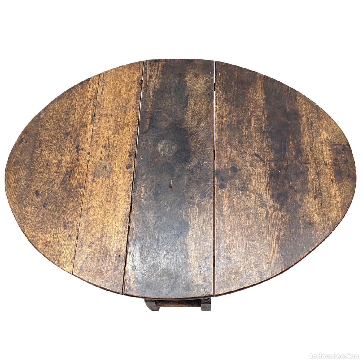 Antig&uuml;edades: Table gateleg en ch&ecirc;ne d&eacute;poque XVIII&egrave;me - Foto 2