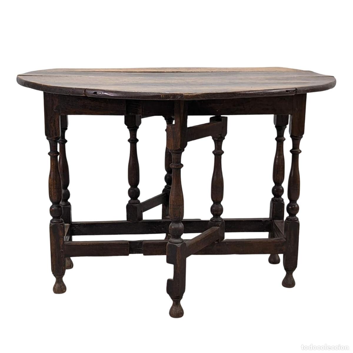 Antig&uuml;edades: Table gateleg en ch&ecirc;ne d&eacute;poque XVIII&egrave;me - Foto 3