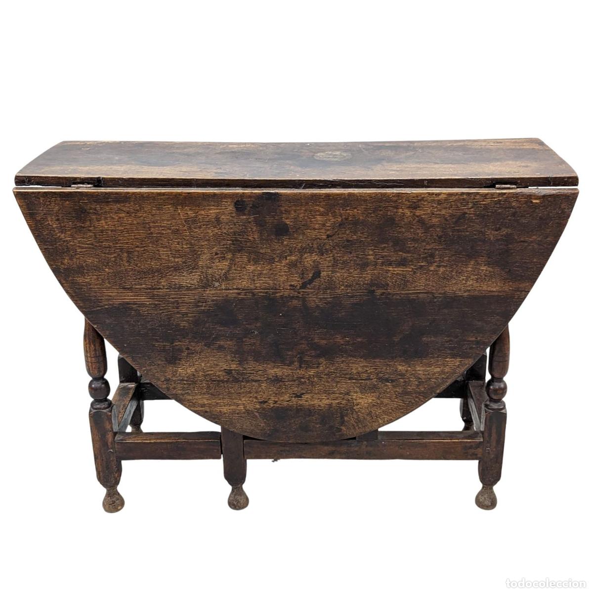 Antig&uuml;edades: Table gateleg en ch&ecirc;ne d&eacute;poque XVIII&egrave;me - Foto 4