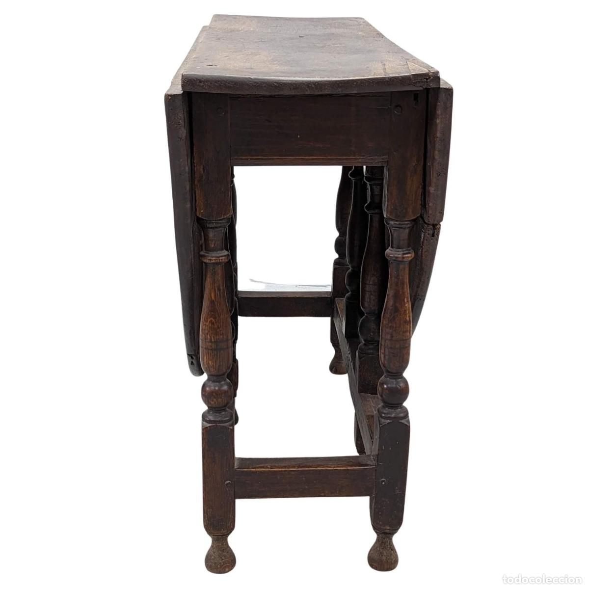 Antig&uuml;edades: Table gateleg en ch&ecirc;ne d&eacute;poque XVIII&egrave;me - Foto 5
