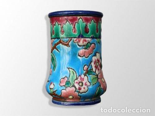 Antig&uuml;edades: Vase en Longwy hauteur 6 cm - Foto 1