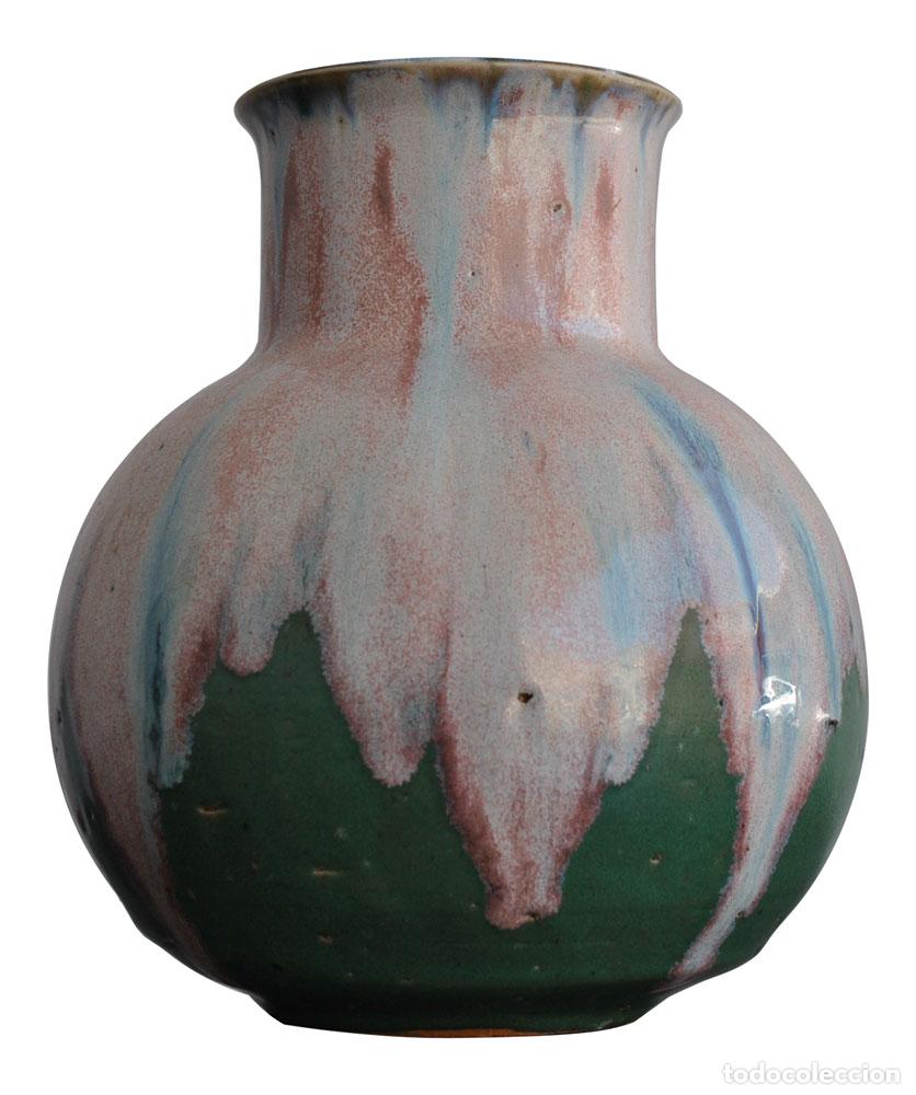 Antig&uuml;edades: Vase en c&eacute;ramique verniss&eacute;e Greber - Foto 3