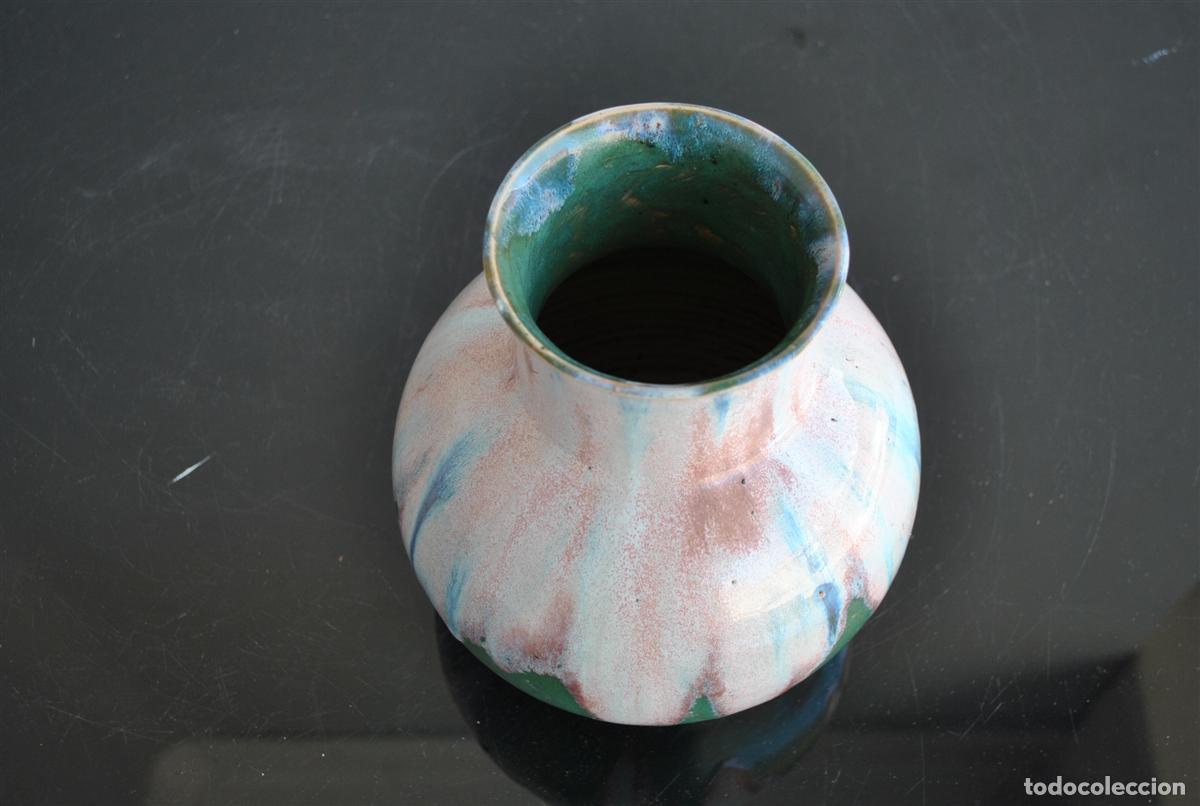 Antig&uuml;edades: Vase en c&eacute;ramique verniss&eacute;e Greber - Foto 4