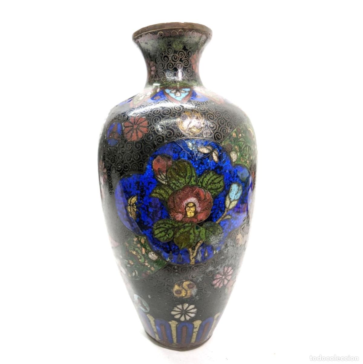 Antig&uuml;edades: Vases Chinois cloisonn&eacute; vers 1900 - Foto 2