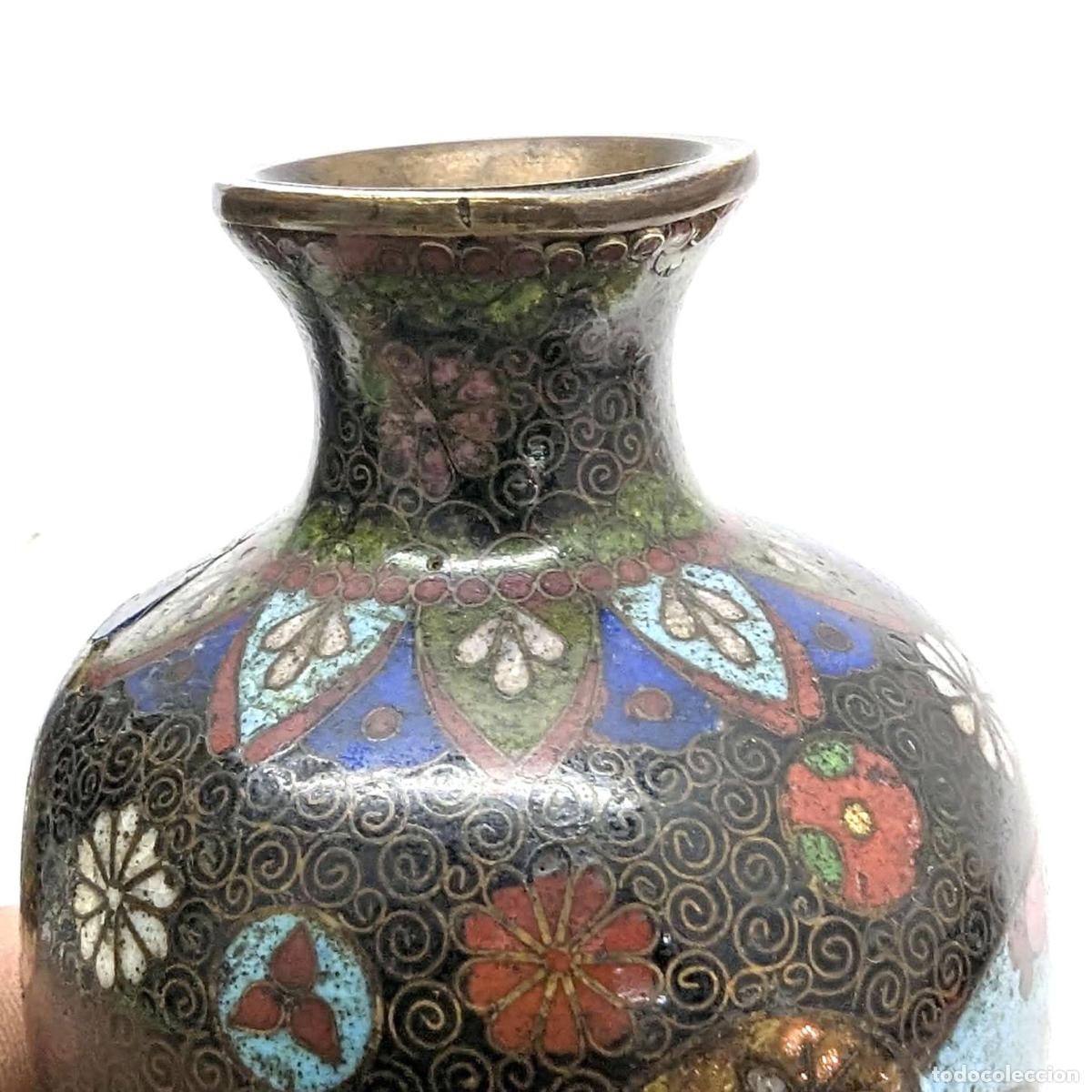 Antig&uuml;edades: Vases Chinois cloisonn&eacute; vers 1900 - Foto 5