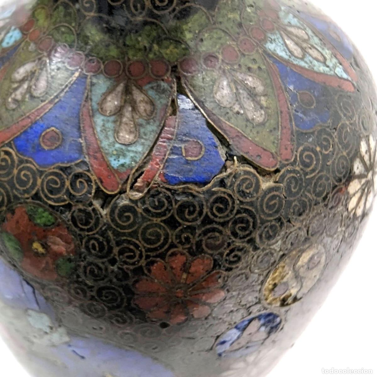 Antig&uuml;edades: Vases Chinois cloisonn&eacute; vers 1900 - Foto 7