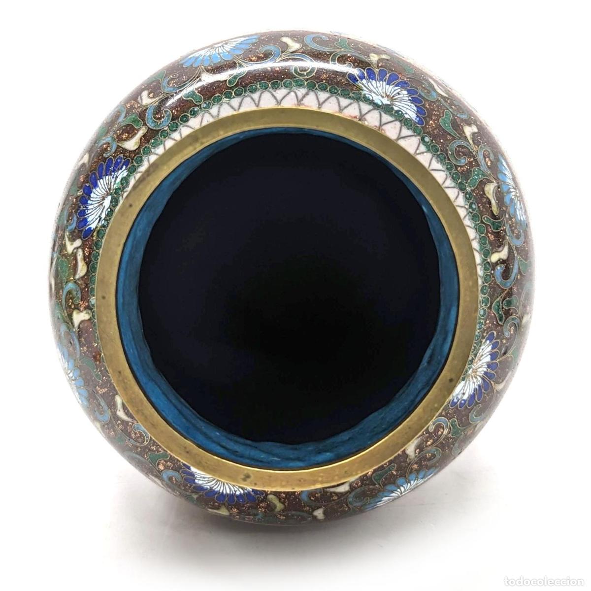 Antig&uuml;edades: Vases en cloisonn&eacute; aux myosotis - Foto 6