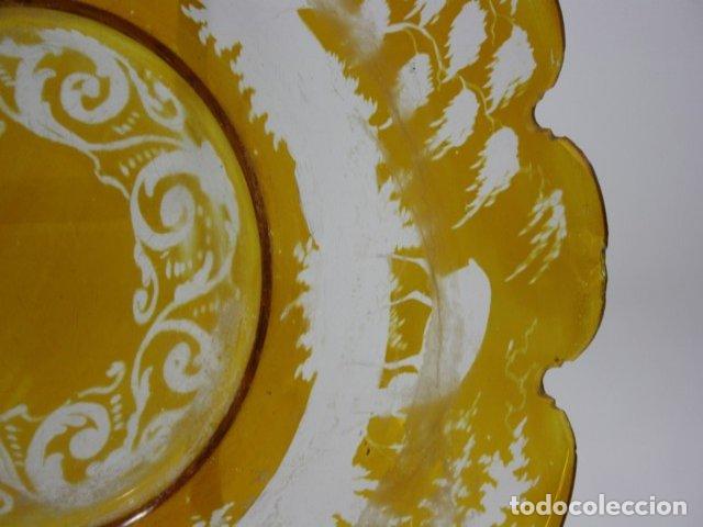 Antig&uuml;edades: Assiette en cristal grav&eacute; de boh&egrave;me - Foto 6
