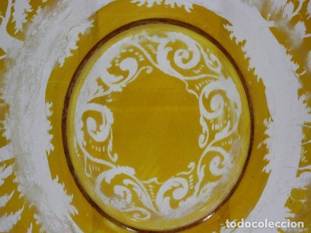 Antig&uuml;edades: Assiette en cristal grav&eacute; de boh&egrave;me - Foto 10