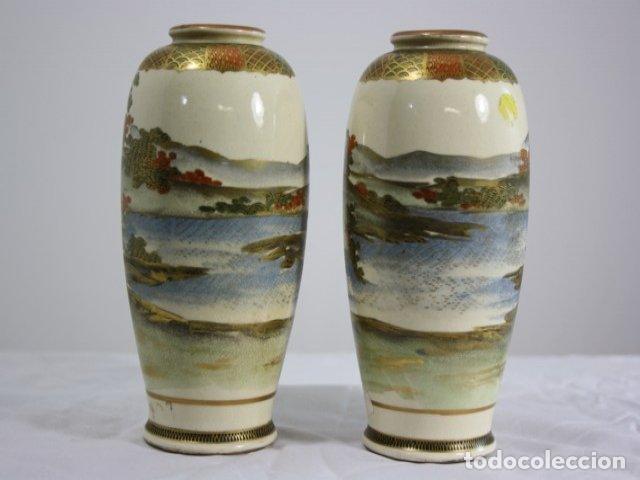 Antig&uuml;edades: Vases en fa&iuml;ence de Satsuma (paire) - Foto 4