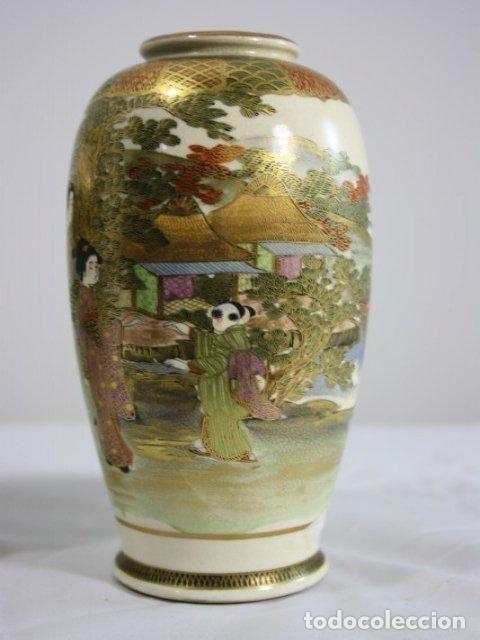 Antig&uuml;edades: Vases en fa&iuml;ence de Satsuma (paire) - Foto 7