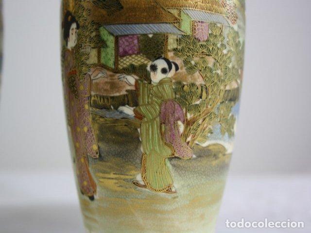 Antig&uuml;edades: Vases en fa&iuml;ence de Satsuma (paire) - Foto 8