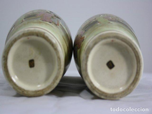 Antig&uuml;edades: Vases en fa&iuml;ence de Satsuma (paire) - Foto 10