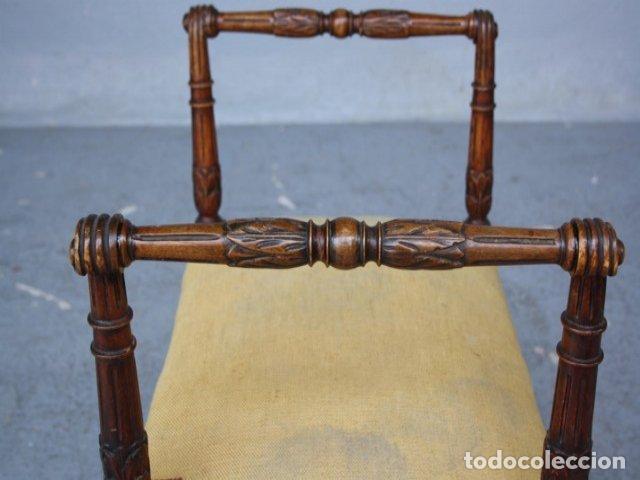 Antig&uuml;edades: Banquette de piano rocaille noyer - Foto 4