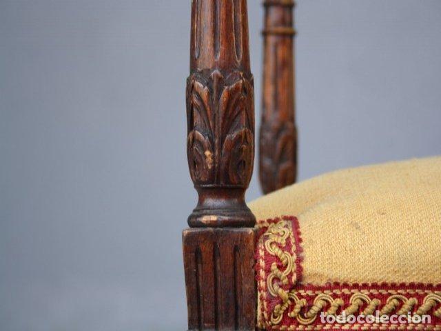 Antig&uuml;edades: Banquette de piano rocaille noyer - Foto 9