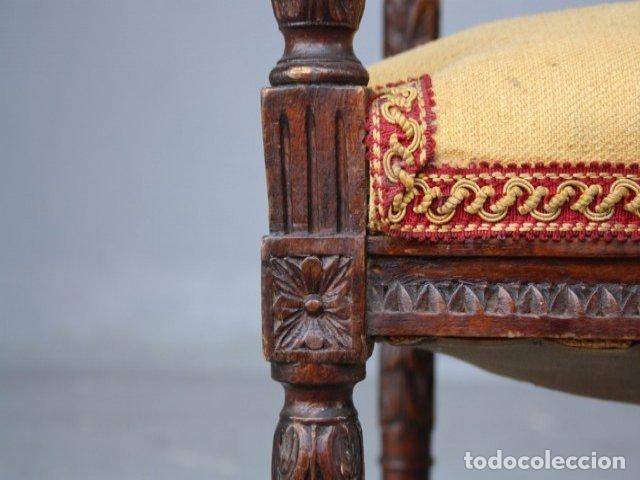 Antig&uuml;edades: Banquette de piano rocaille noyer - Foto 10