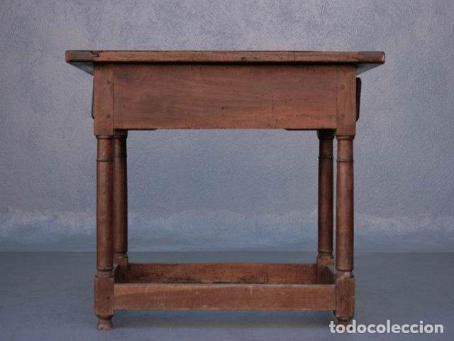 Antig&uuml;edades: Table de ferme en noyer &eacute;poque XIX&egrave;me - Foto 3