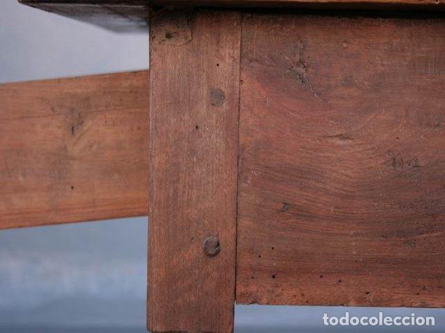 Antig&uuml;edades: Table de ferme en noyer &eacute;poque XIX&egrave;me - Foto 6