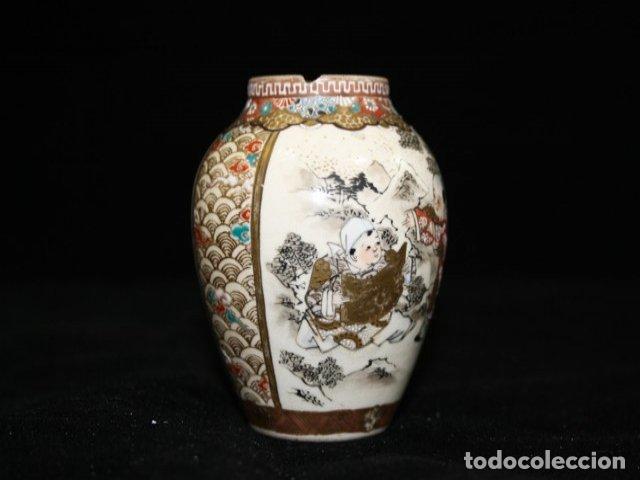Antig&uuml;edades: Vase en fa&iuml;ence de Satsuma - Foto 2