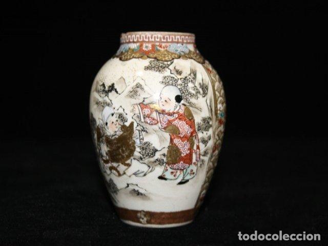 Antig&uuml;edades: Vase en fa&iuml;ence de Satsuma - Foto 1