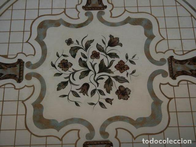 Antig&uuml;edades: Table basse fer forg&eacute; verre &eacute;glomis&eacute; - Foto 7
