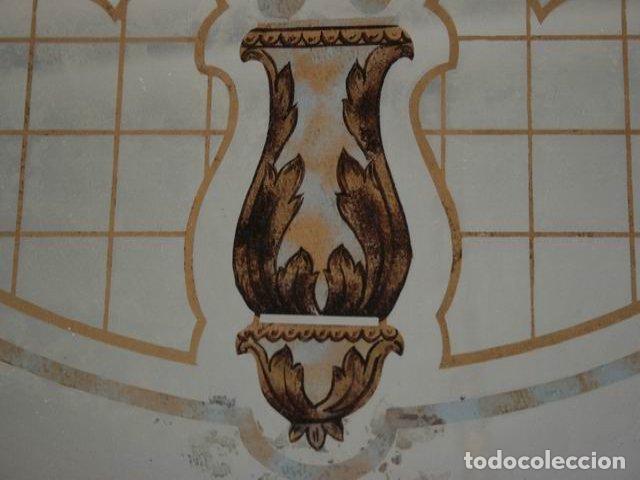 Antig&uuml;edades: Table basse fer forg&eacute; verre &eacute;glomis&eacute; - Foto 10