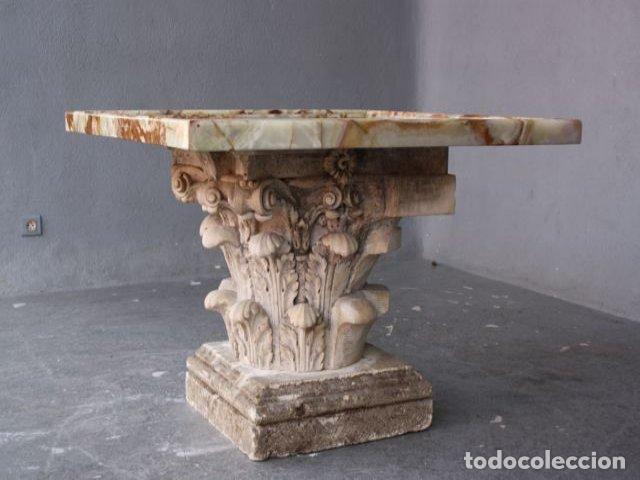 Antig&uuml;edades: Table en onyx et pierre sculpt&eacute;e 1950 - Foto 6
