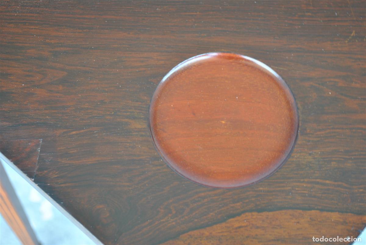 Antig&uuml;edades: Table &agrave; jeu &agrave; syst&egrave;me Napol&eacute;on III marquet&eacute;e XIX&egrave;me - Foto 4