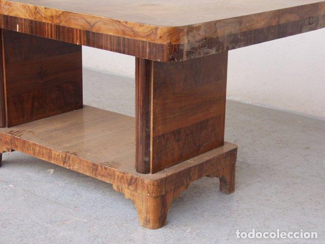 Antig&uuml;edades: Table en placage noyer Art d&eacute;co 1930 - Foto 3