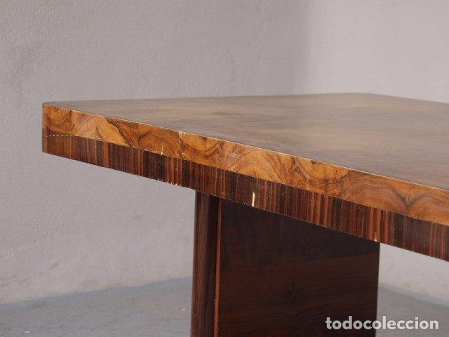 Antig&uuml;edades: Table en placage noyer Art d&eacute;co 1930 - Foto 5