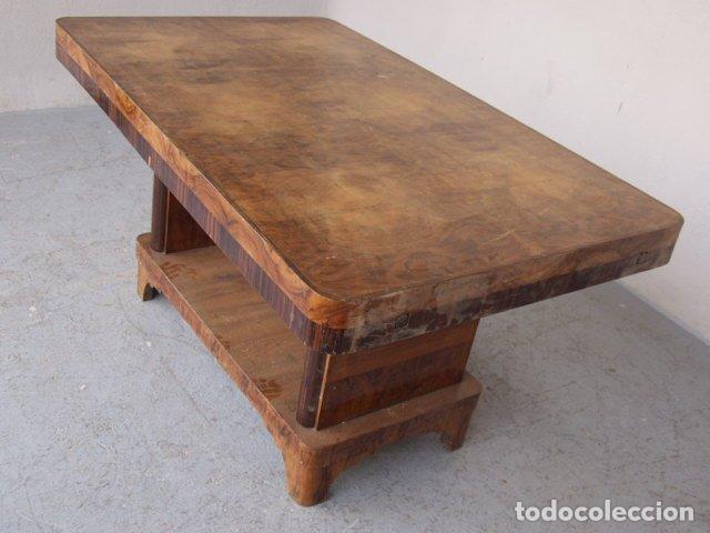 Antig&uuml;edades: Table en placage noyer Art d&eacute;co 1930 - Foto 7