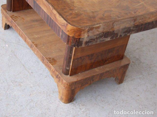 Antig&uuml;edades: Table en placage noyer Art d&eacute;co 1930 - Foto 8
