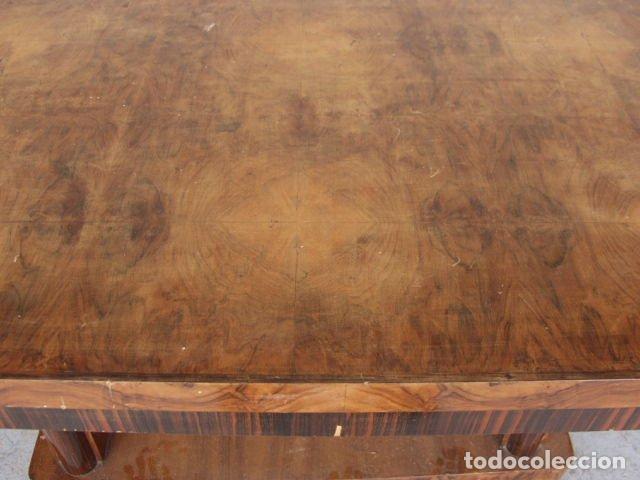 Antig&uuml;edades: Table en placage noyer Art d&eacute;co 1930 - Foto 9