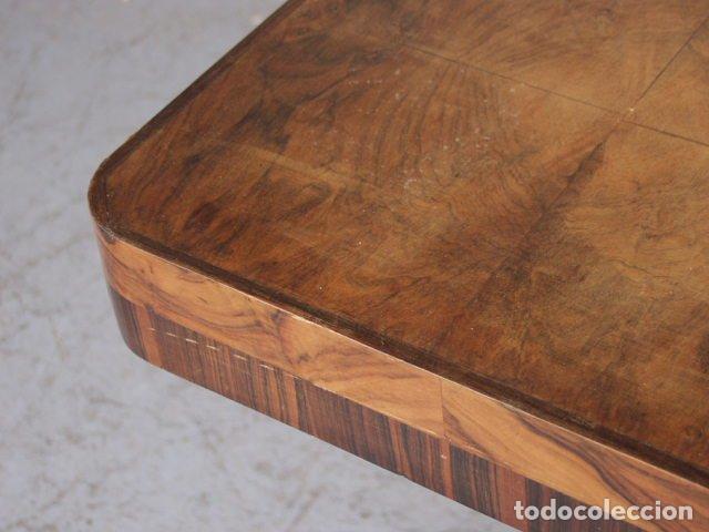 Antig&uuml;edades: Table en placage noyer Art d&eacute;co 1930 - Foto 10